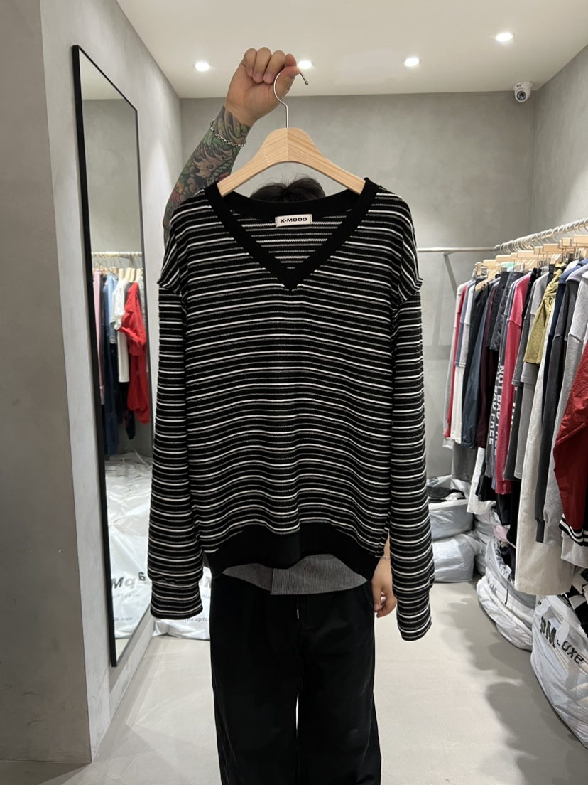 X-MOOD韓國代購㊣女裝新品真品時尚25秋冬休閑人氣推薦針織衫X-MOOD針織衫圖色2