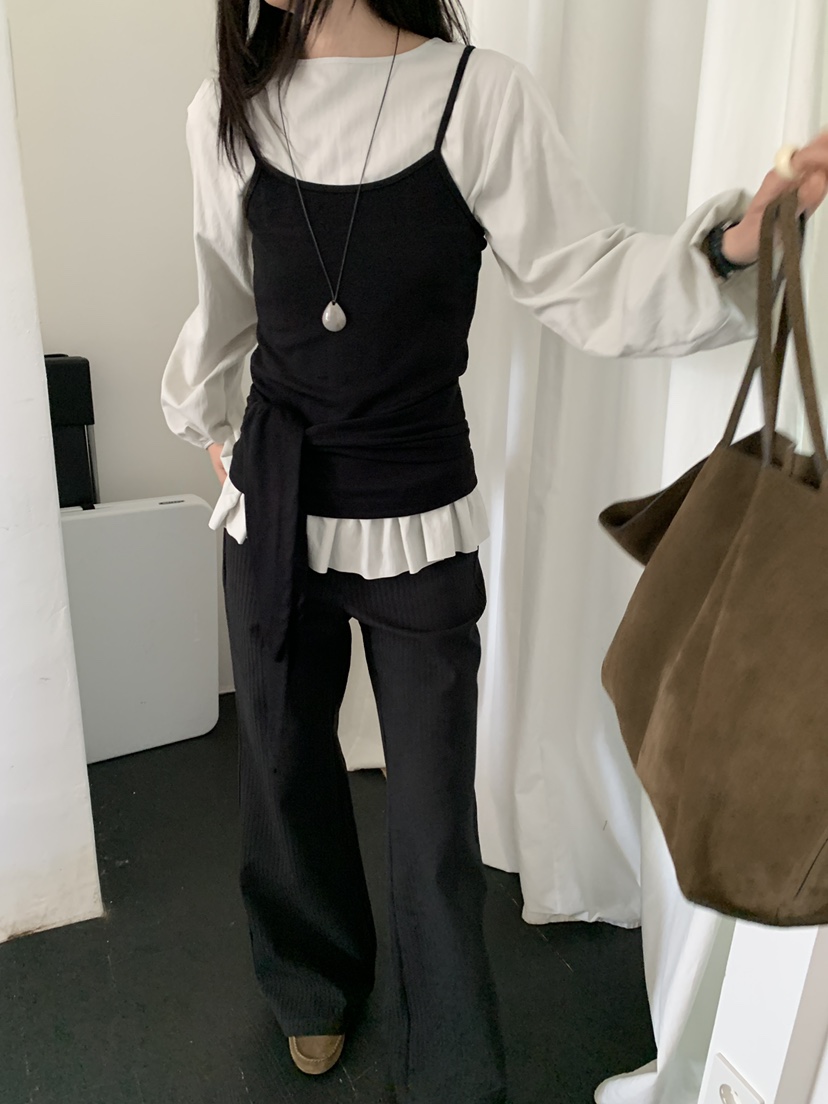 OURS東大門㊣直郵女裝新品熱賣真品時尚25秋冬職業襯衫蕾絲衫OURS襯衫/蕾絲衫