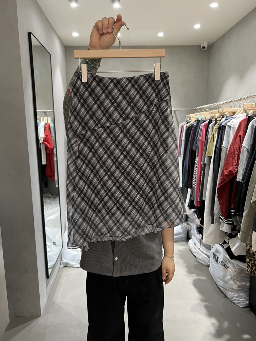 X-MOOD東大門㊣直郵女裝新品熱賣時尚休閑25秋冬半身裙中短裙X-MOOD半身裙/中短裙圖色2