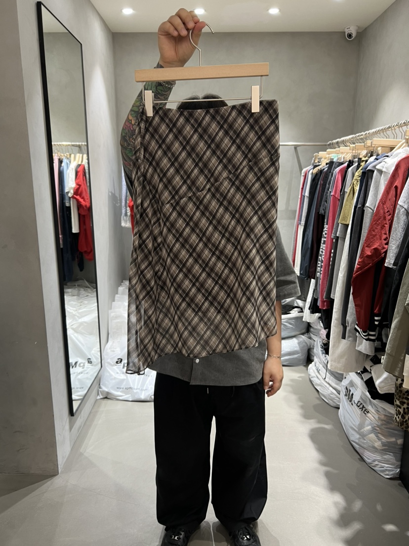 X-MOOD東大門㊣直郵女裝新品熱賣時尚休閑25秋冬半身裙中短裙X-MOOD半身裙/中短裙圖色3