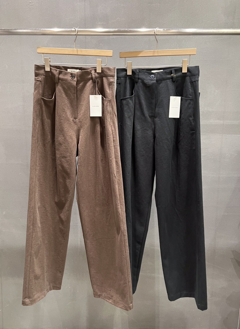 GLAD SOME東大門㊣直郵女士新品職業人氣25秋冬真品休閑褲棉GLAD SOME休閑褲圖色2左二色