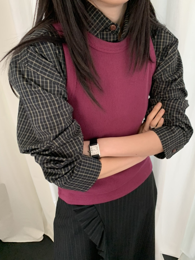 OURS東大門㊣代購女士新款真品熱賣人氣職業25秋冬吊帶背心OURS吊帶/背心