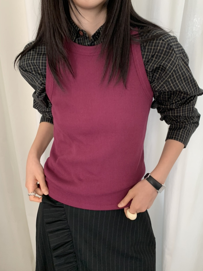 OURS東大門㊣代購女士新款真品熱賣人氣職業25秋冬吊帶背心OURS吊帶/背心