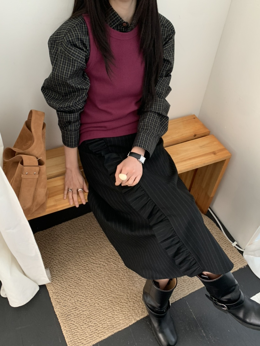 OURS東大門㊣代購女士新款真品熱賣人氣職業25秋冬吊帶背心OURS吊帶/背心