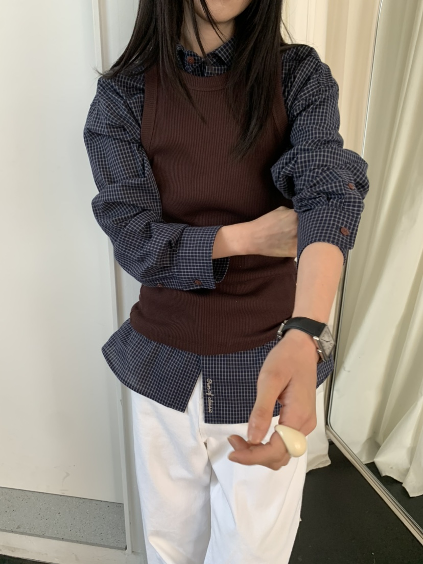 OURS東大門㊣代購女士新款真品熱賣人氣職業25秋冬吊帶背心OURS吊帶/背心