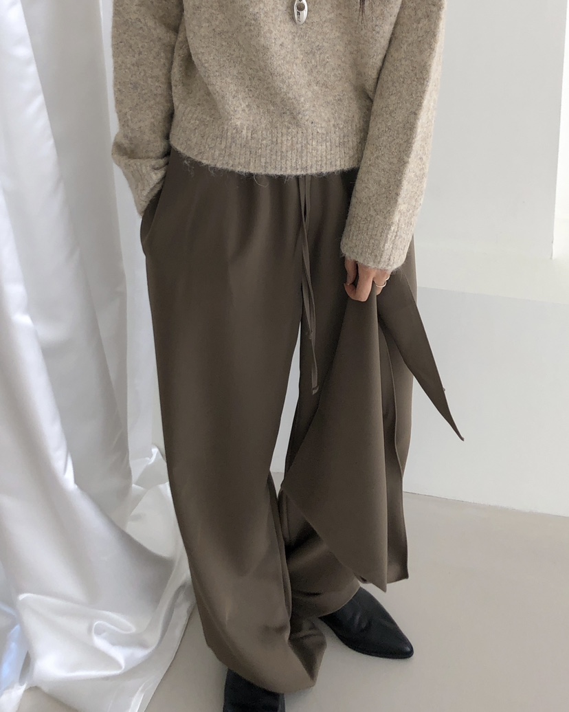 ROUGH韓國代購㊣女士新品25秋冬人氣休閑真品職業時尚休閑褲ROUGH休閑褲