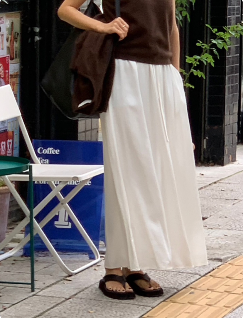 A Flan韓國直郵㊣女裝新款25秋冬熱賣時尚休閑職業人氣長裙AFN EDITION長裙