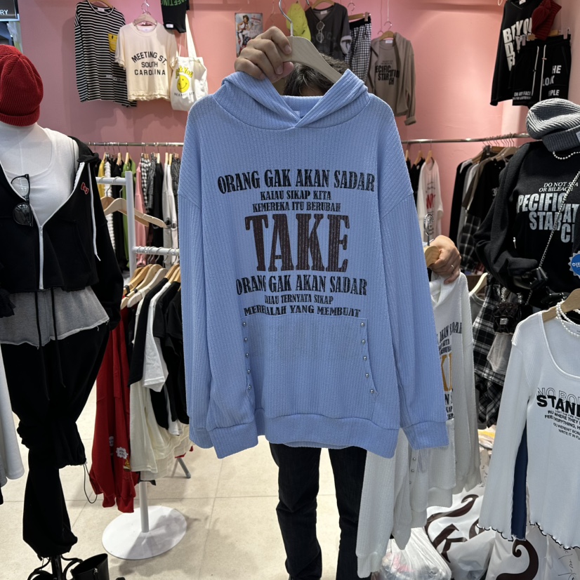 K STORY韓國代購㊣女裝新品推薦職業25秋冬休閑熱賣真品衛衣K STORY衛衣圖色2