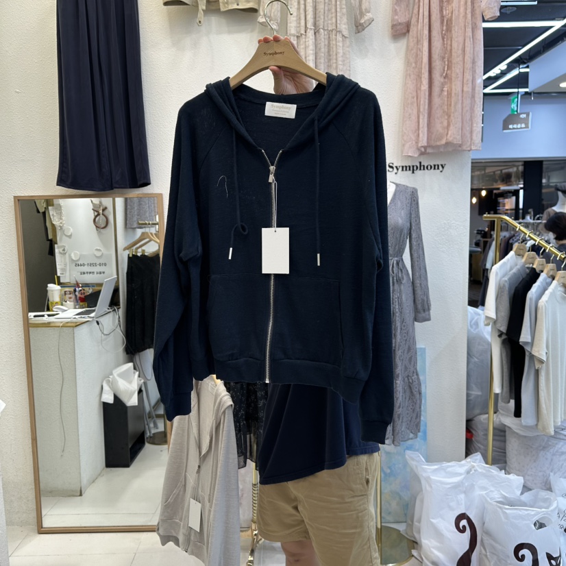 SYMPHONY東大門㊣實拍女裝新品職業25秋冬衛衣可愛的連帽衫SYMPHONY衛衣圖色2