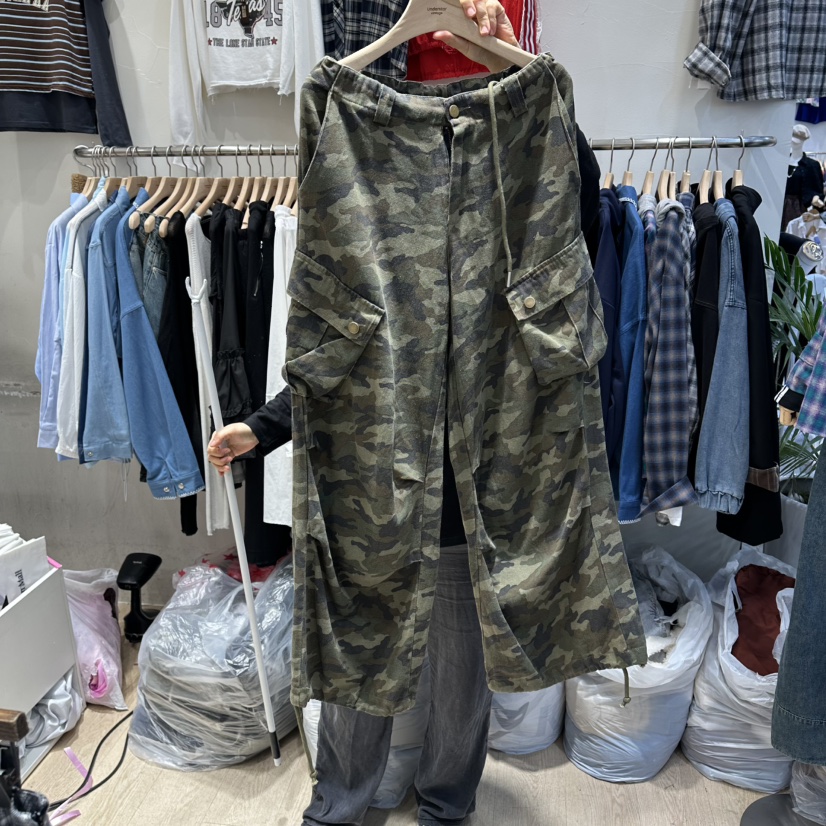 UNDERSTAR_VINTAGE東大門㊣直郵女士新款真品人氣休閑褲迷彩UNDERSTAR_VINTAGE休閑褲圖色1