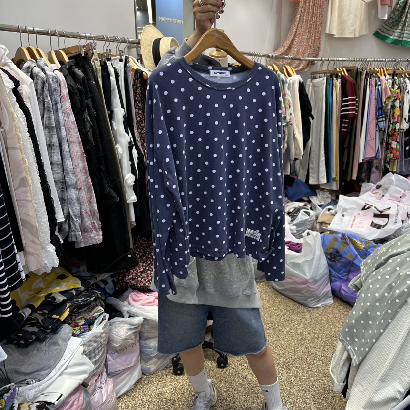 HAPPYBERRY東大門㊣實拍女士新品推薦熱賣時尚休閑25秋冬長袖T恤HAPPYBERRY長袖T恤圖色2