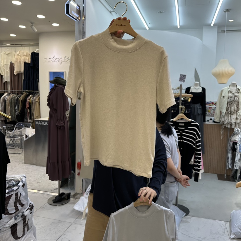 SYMPHONY韓國直郵㊣女裝新款25秋冬人氣推薦職業熱賣T恤可愛的SYMPHONYT恤圖色3