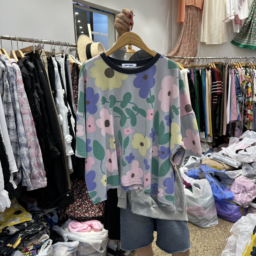 HAPPYBERRY韓國直郵㊣女裝新品職業休閑人氣時尚25秋冬熱賣T恤HAPPYBERRYT恤