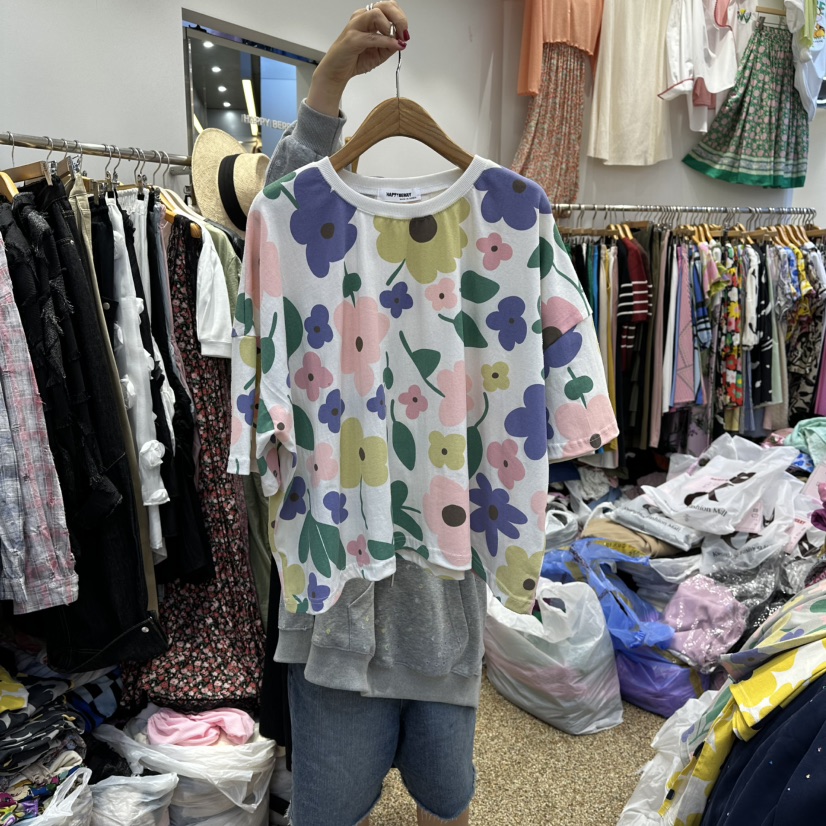 HAPPYBERRY韓國直郵㊣女裝新品職業休閑人氣時尚25秋冬熱賣T恤HAPPYBERRYT恤圖色2