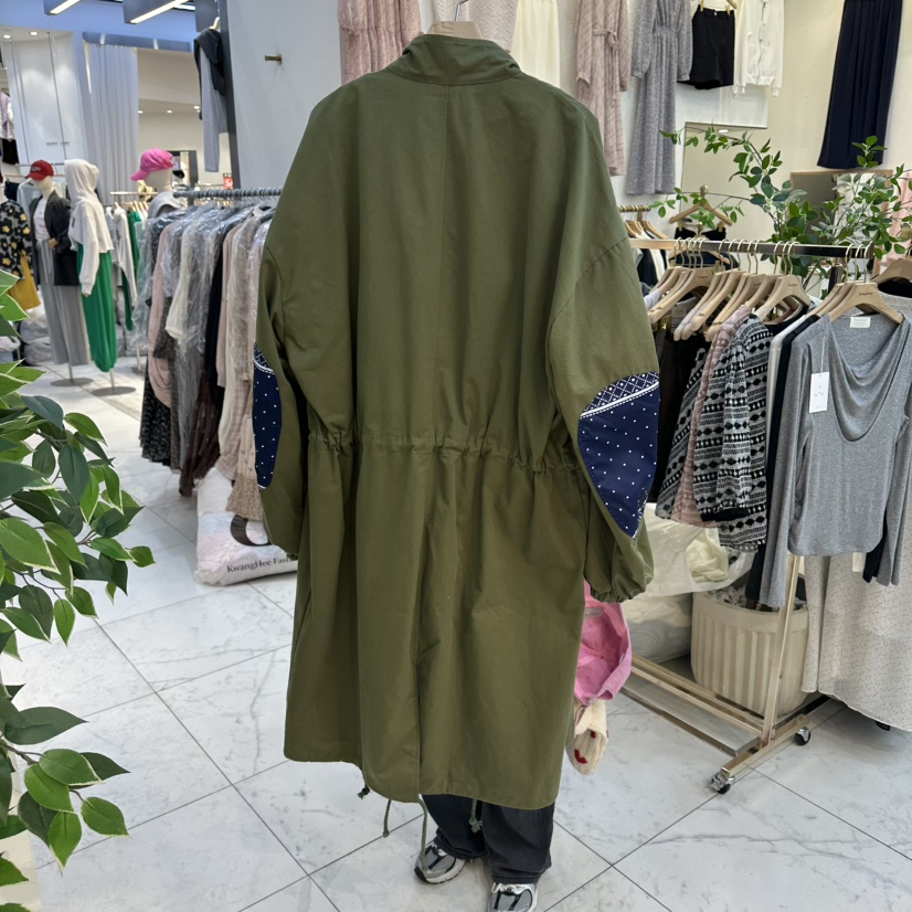 UNDERSTAR_VINTAGE東大門㊣代購女裝新品時尚真品25秋冬長款風衣UNDERSTAR_VINTAGE長款風衣