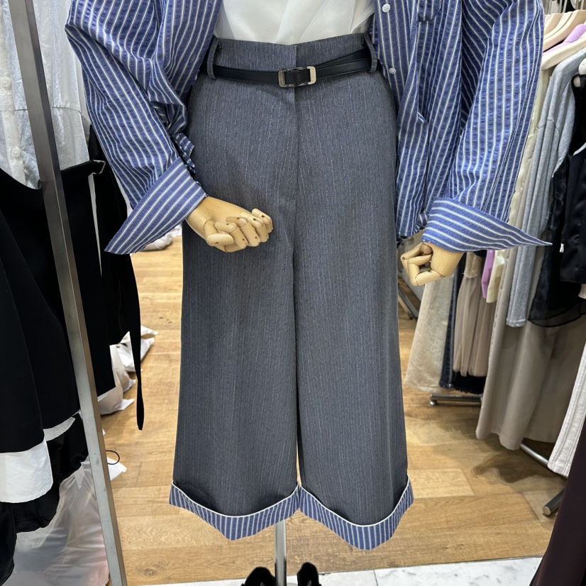 THE MOST-Q韓國代購㊣女裝新品25秋冬熱賣休閑褲不含腰帶THE MOST休閑褲圖色1