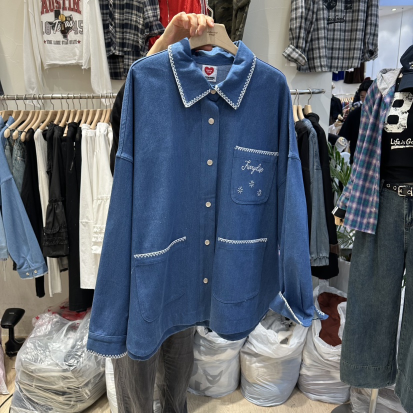 UNDERSTAR_VINTAGE東大門㊣實拍女裝新款真品推薦休閑25秋冬夾克UNDERSTAR_VINTAGE夾克圖色1