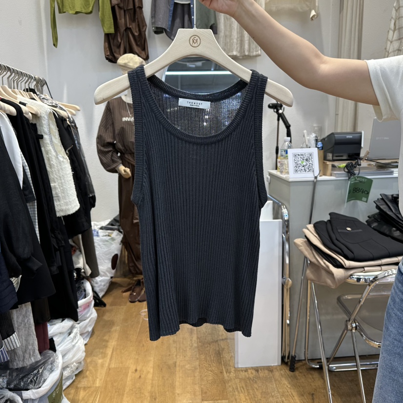 THE MOST-Q韓國代購㊣女裝新款職業熱賣25秋冬真品吊帶背心THE MOST吊帶/背心圖色2