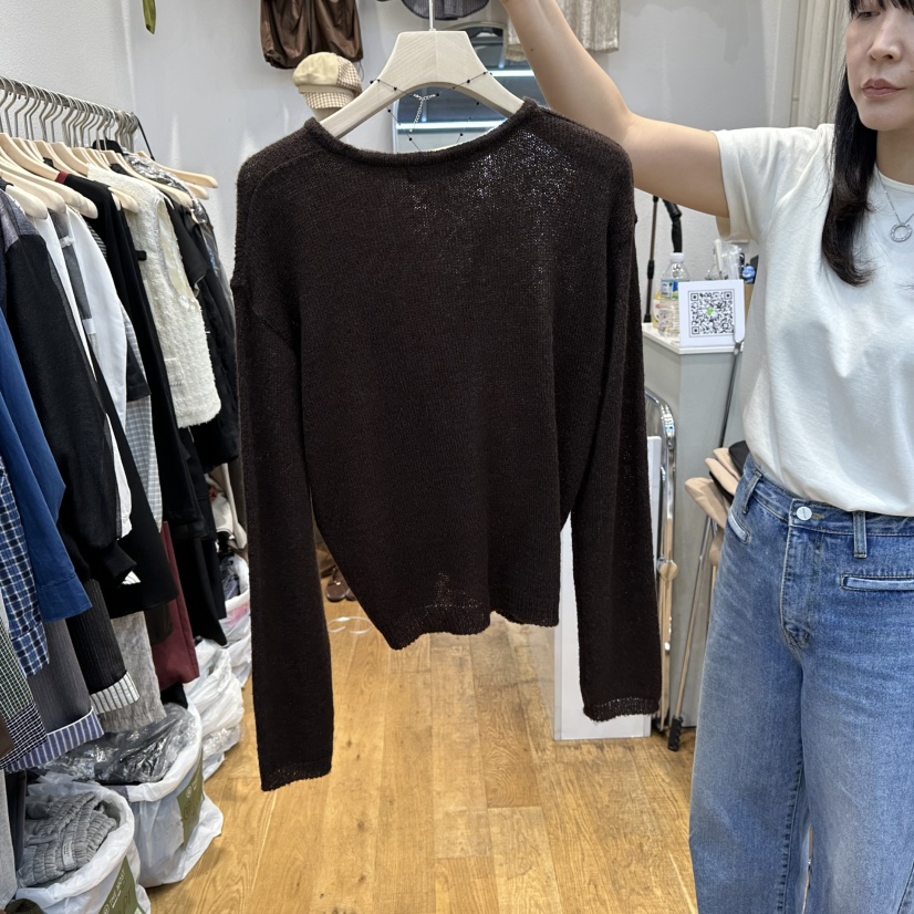 THE MOST-Q韓國代購㊣女裝新款真品人氣25秋冬針織衫紐扣THE MOST針織衫