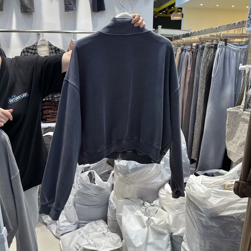 WASHBLUE韓國代購㊣女裝新品熱賣推薦休閑時尚職業真品衛衣WASHBLUE衛衣