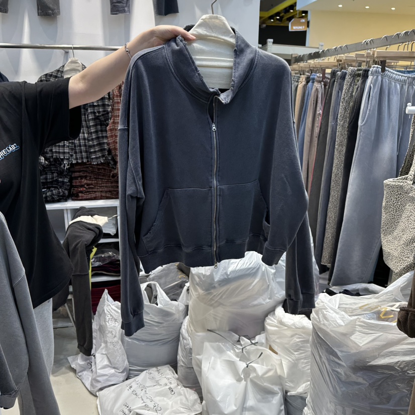 WASHBLUE韓國代購㊣女裝新品熱賣推薦休閑時尚職業真品衛衣WASHBLUE衛衣圖色1