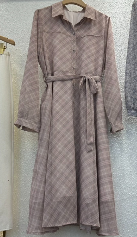 SYMPHONY東大門㊣直郵女士新款休閑人氣推薦連衣裙可愛的格子SYMPHONY連衣裙圖色1