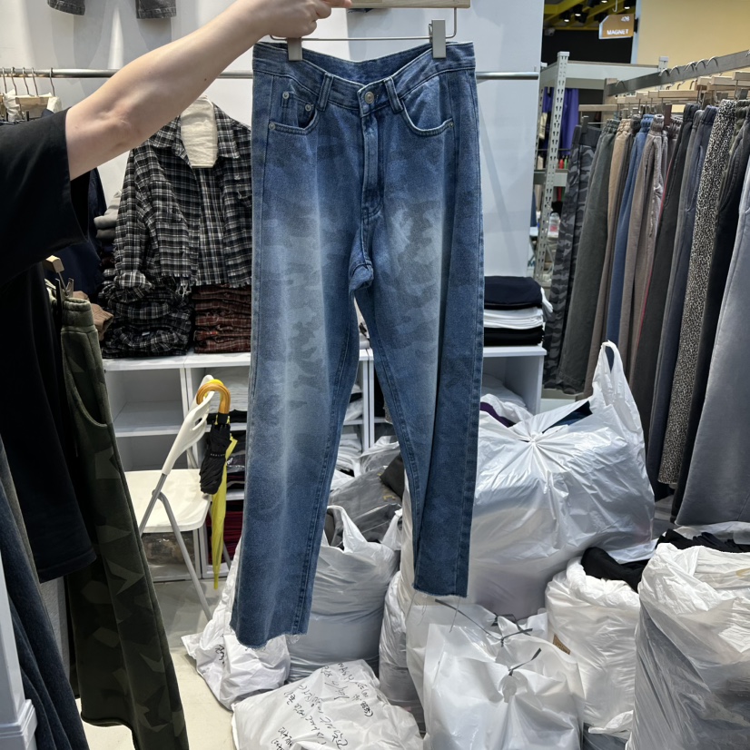 WASHBLUE東大門㊣代購女士新款人氣時尚熱賣真品牛仔褲迷彩WASHBLUE牛仔褲圖色1