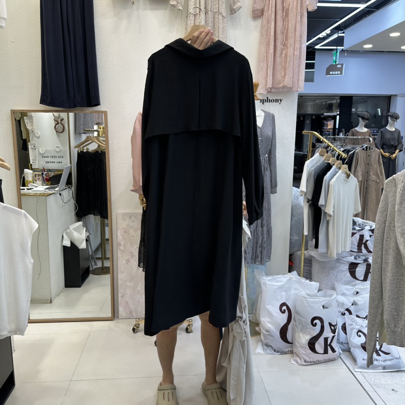 SYMPHONY東大門㊣直郵女裝新品休閑25秋冬推薦連衣裙可愛的SYMPHONY連衣裙