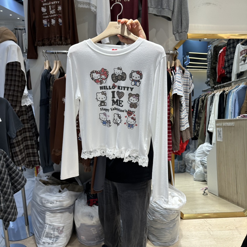 UNDERSTAR_VINTAGE東大門㊣直郵女裝新品時尚人氣推薦長袖T恤UNDERSTAR_VINTAGE長袖T恤圖色1