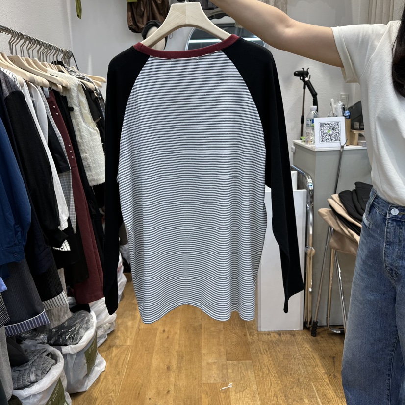 THE MOST-Q韓國直郵㊣女裝新品時尚職業休閑長袖T恤不含腰包THE MOST長袖T恤