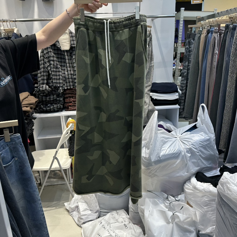 WASHBLUE韓國直郵㊣女裝新品人氣休閑推薦25秋冬真品時尚長裙WASHBLUE長裙圖色1