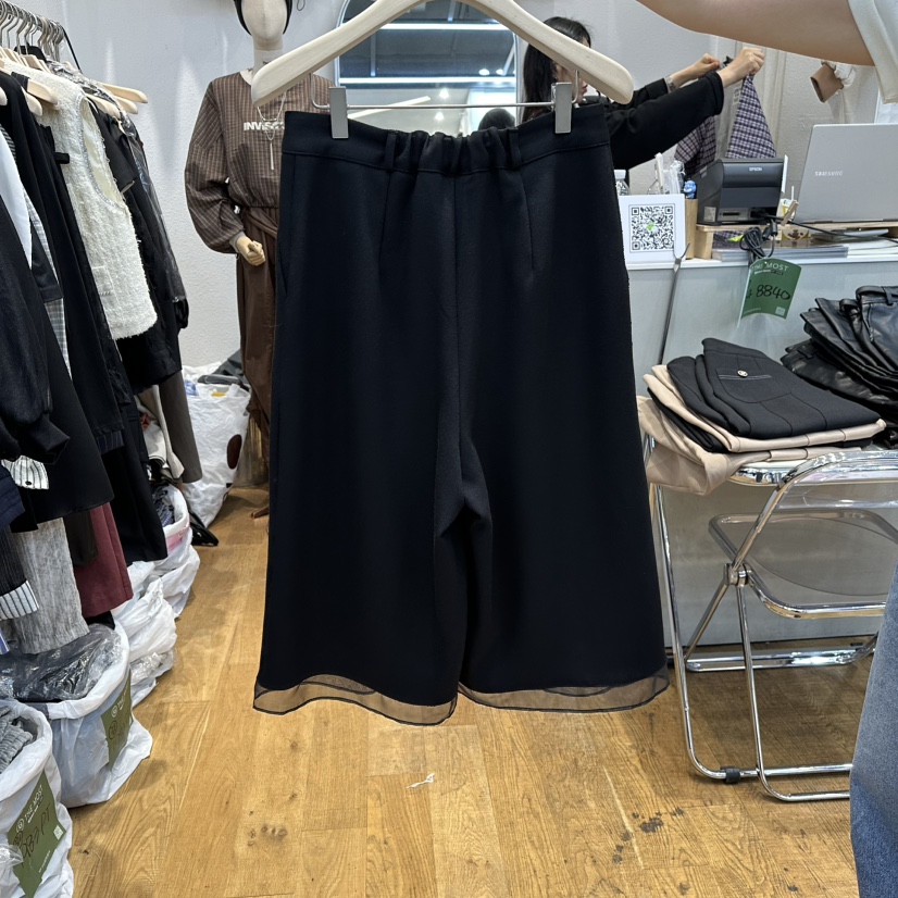 THE MOST-Q東大門㊣代購女裝新品職業短褲不含腰帶歐根紗THE MOST短褲