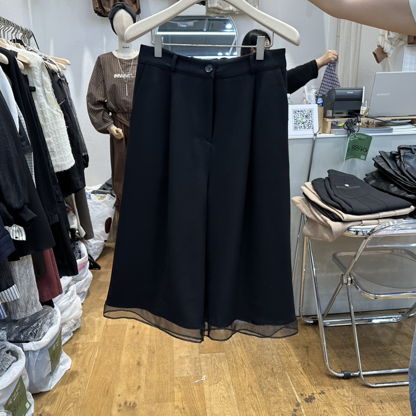 THE MOST-Q東大門㊣代購女裝新品職業短褲不含腰帶歐根紗THE MOST短褲圖色2