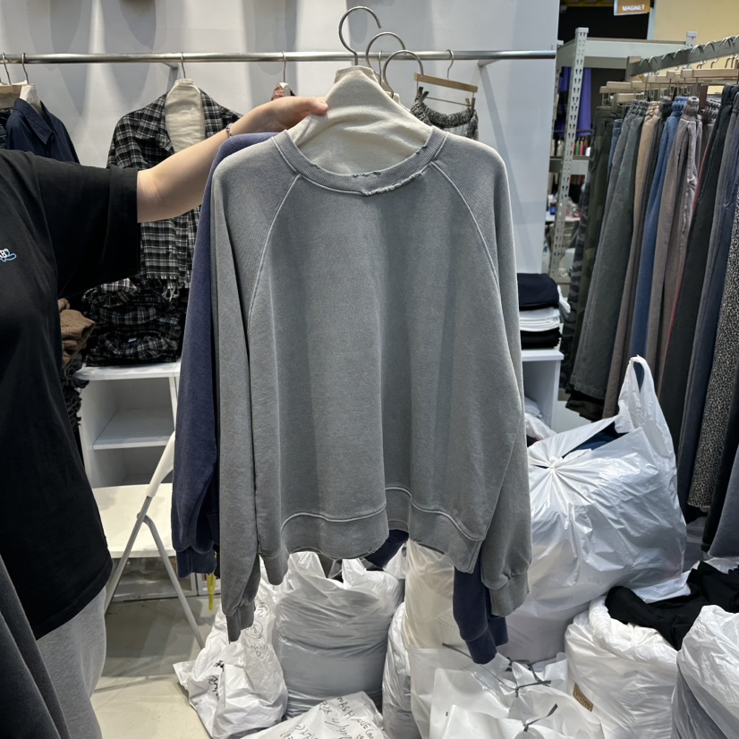 WASHBLUE韓國代購㊣女士新品職業熱賣休閑25秋冬時尚人氣衛衣WASHBLUE衛衣圖色2