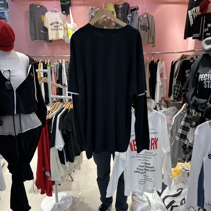 K STORY韓國代購㊣女裝新品人氣時尚25秋冬推薦熱賣長袖T恤K STORY長袖T恤