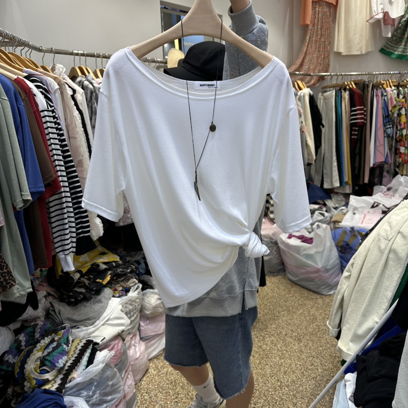HAPPYBERRY韓國代購㊣女裝新品職業25秋冬推薦熱賣真品休閑T恤HAPPYBERRYT恤