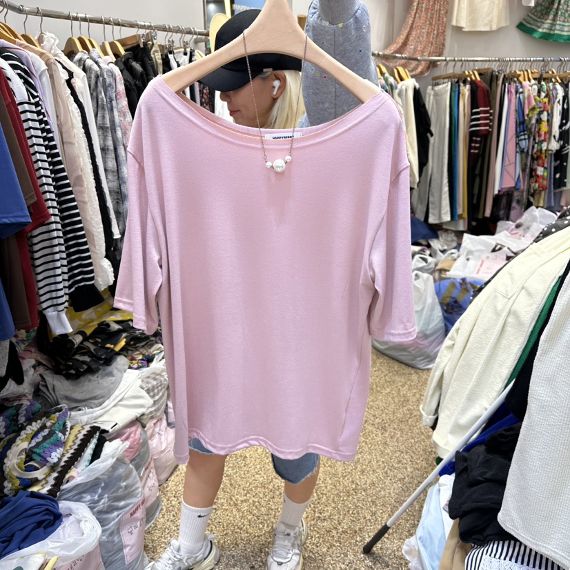 HAPPYBERRY韓國代購㊣女裝新品職業25秋冬推薦熱賣真品休閑T恤HAPPYBERRYT恤圖色2