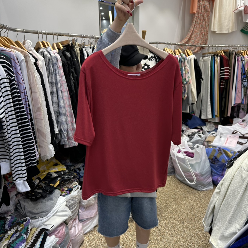 HAPPYBERRY韓國代購㊣女裝新品職業25秋冬推薦熱賣真品休閑T恤HAPPYBERRYT恤圖色7