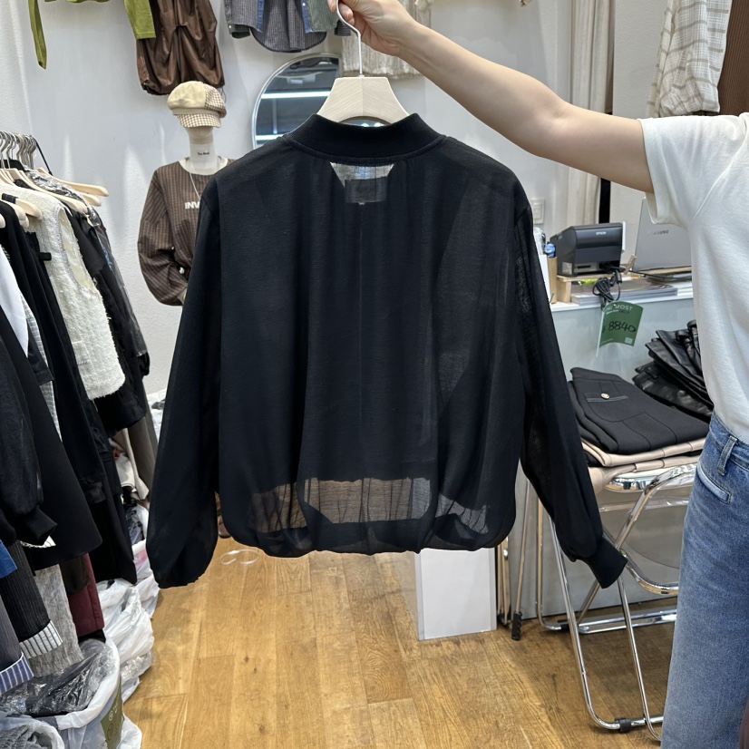 THE MOST-Q東大門㊣實拍女士新款真品休閑人氣熱賣夾克透明THE MOST夾克