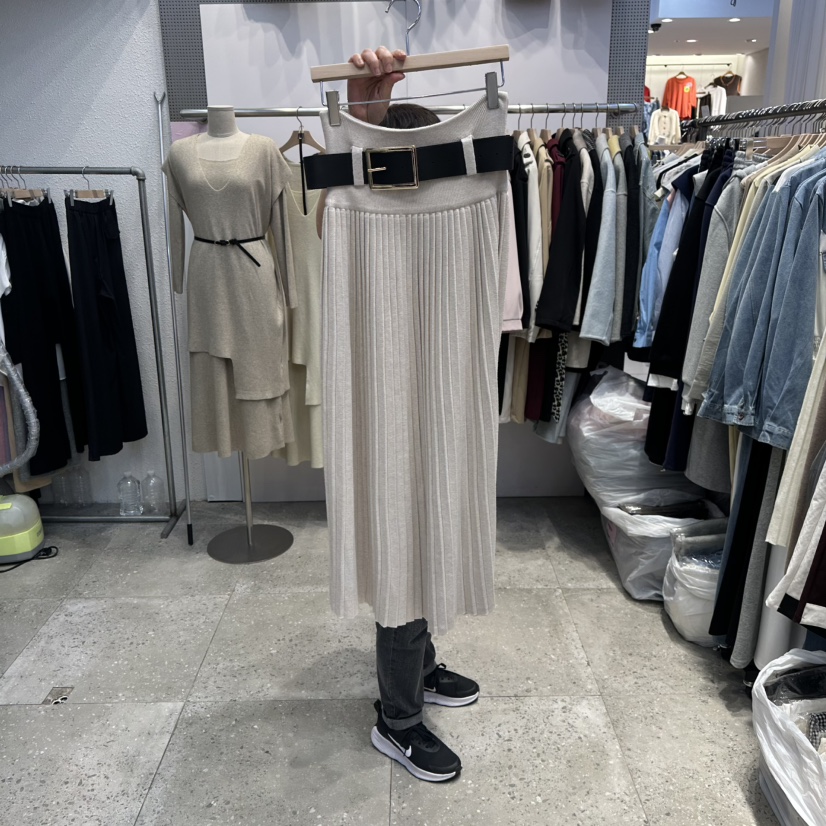 BLOOM東大門㊣直郵女裝新品人氣推薦休閑熱賣時尚長裙不含腰帶BLOOM-Q長裙圖色2