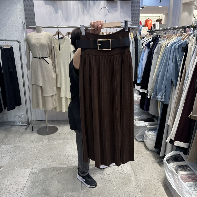 BLOOM東大門㊣直郵女裝新品人氣推薦休閑熱賣時尚長裙不含腰帶BLOOM-Q長裙圖色3