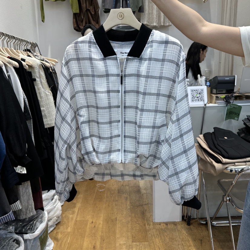 THE MOST-Q韓國代購㊣女裝新品25秋冬職業人氣休閑熱賣夾克THE MOST夾克圖色1
