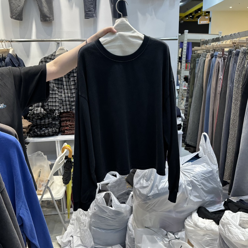 WASHBLUE東大門㊣實拍女士新品休閑真品人氣25秋冬時尚長袖T恤WASHBLUE長袖T恤圖色3