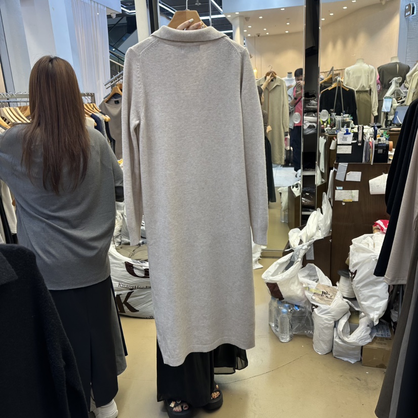 SANS韓國直郵㊣女裝新品熱賣推薦職業真品連衣裙不含腰帶柔軟SANS連衣裙