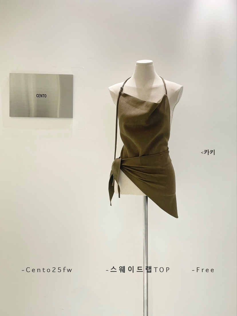 CENTO韓國直郵㊣女裝新款人氣推薦時尚25秋冬吊帶背心絨面革CENTO吊帶/背心圖色3