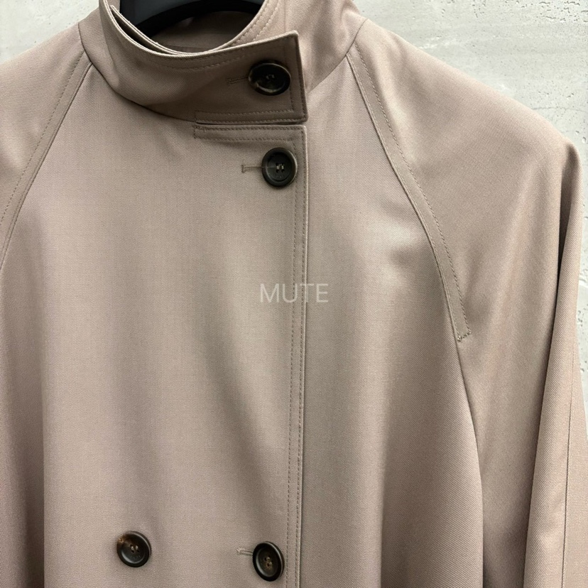 MUTE-P韓國代購㊣女士新品休閑職業推薦熱賣長款風衣含腰帶MUTE長款風衣