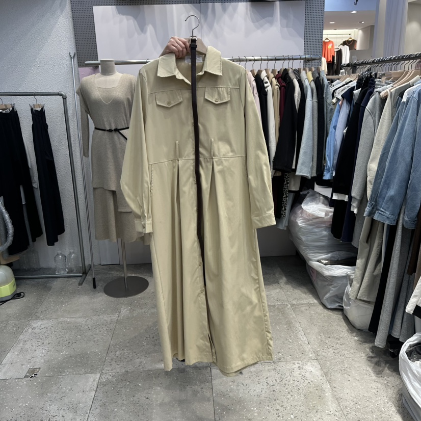 BLOOM東大門㊣直郵女裝新品休閑熱賣職業人氣連衣裙不含腰帶BLOOM-Q連衣裙圖色2