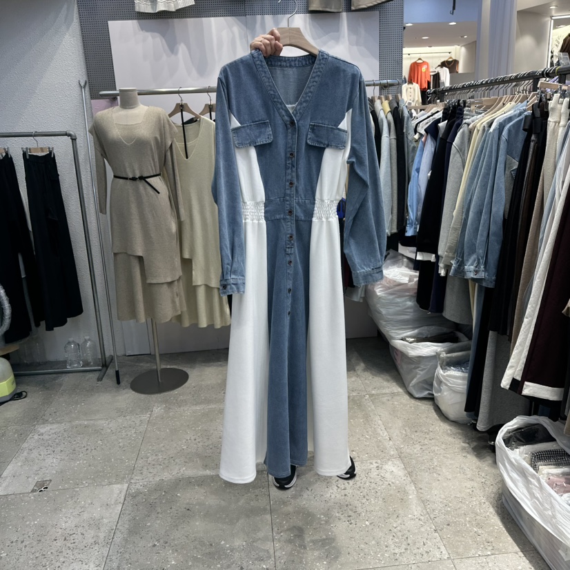BLOOM韓國代購㊣女裝新品時尚休閑人氣真品職業推薦25秋冬連衣裙BLOOM-Q連衣裙