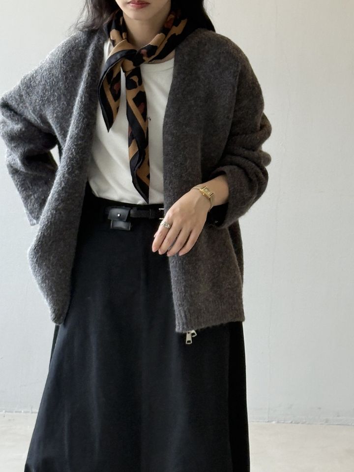 STAY HERE東大門㊣代購女裝新品真品25秋冬休閑圍巾披肩豹紋STAY HERE圍巾/披肩