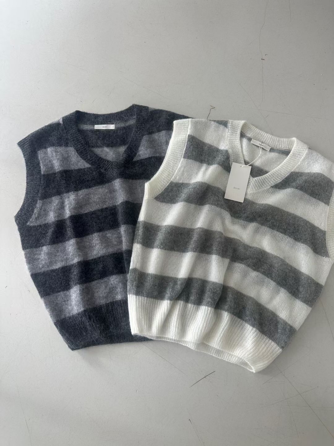 DOVER東大門㊣實拍女士新品25秋冬休閑吊帶背心不含內搭安哥拉DOVER吊帶/背心